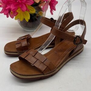 Tamaris Brown Leather Women's Sandals EU Size 38 MCS9436Q